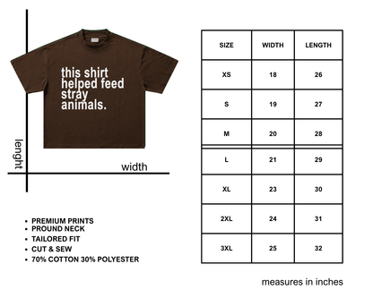 This Shirt Helped Feed Stray Animals (7 items left)